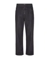 Fendi Straight Cut Selleria Jeans For Men In Black