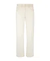Fendi Multicolor Denim Jeans In White