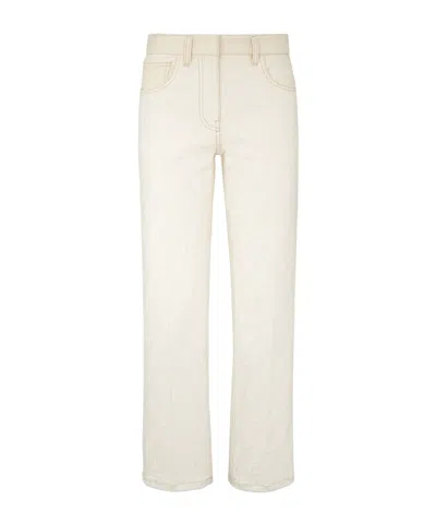 FENDI FENDI FF MOTIF STRAIGHT-LEG JEANS
