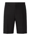 Fendi Belt-loop Shorts In Black