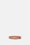 Fendi Ff-buckle Leather Belt In Pink