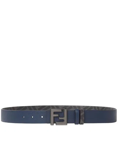 Fendi Belt Rev Bomb F Vit.cher/pu Accessories In Blue