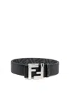 Fendi Belt Rev Flat Vit King In Black