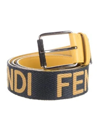 Pre-owned Fendi Belt W/ Tags In Grey