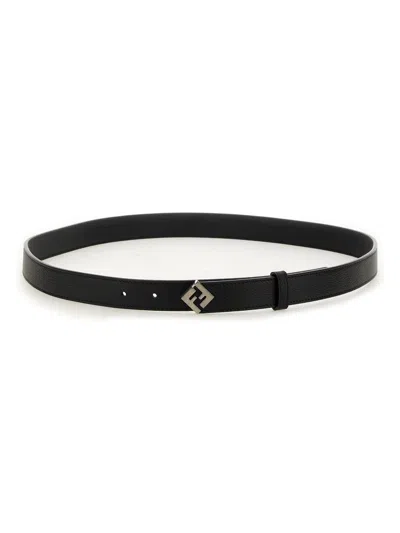 Fendi Men's Belt With Logo In Black