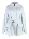 Fendi Cotton And Silk Blouson In Nude