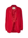 Fendi Red Technical Viscose Jacket In Red