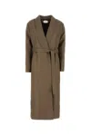 Fendi Belted Waist Leather Coat