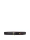 Fendi Pin Buckle Leather Reversible Belt In Black