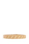 Fendi Woman Beige Belts In Brown