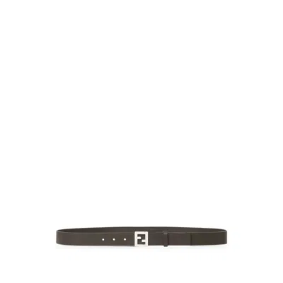Fendi Belts Brown In Black