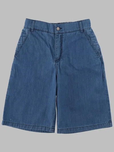Fendi Bermuda Denim Dark Blu In Blue
