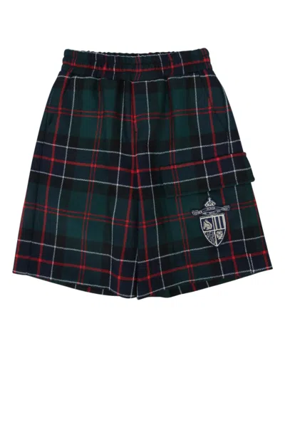 FENDI BERMUDA GREEN TARTAN