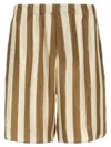 Fendi Printed Silk Bermuda Shorts In Multicolor