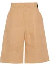 Fendi Bermuda Shorts In Canvas In Multi