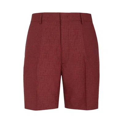 Pre-owned Fendi Bermuda Shorts 'red/black' | Men's Size 48