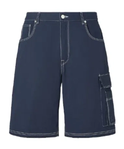 Fendi Bermudas Navy Blue Canvas Shorts