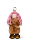 Fendi Best Friends Forever Charm In Brown