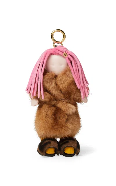 Fendi Best Friends Forever Charm In Brown