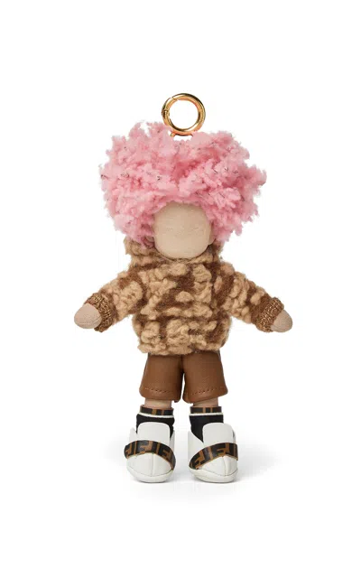 Fendi Best Friends Forever Charm In Brown