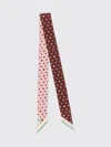 Fendi Women Silk Wrappy Bandeau With Falena Dots Motif In Multi