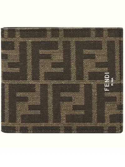 Fendi Bi-fold Wallet Jacquard Accessories In Multicolor