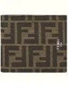 Fendi Bi-fold Wallet Jacquard Accessories In Multicolor