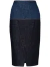 Fendi Jeans Skirt In Blue