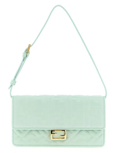 Fendi Baguette Shoulder Bag In Green