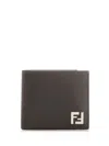 Fendi Bifold Ff Wallet Wallets Brown In Gray