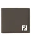 Fendi Ff Squared Bi-fold Wallet In Brown