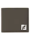 Fendi Ff Squared Bi-fold Wallet In Brown