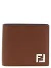 Fendi 'bifold Squared Ff' Wallet In Brown