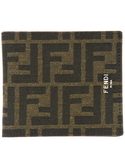 Fendi Bifold Wallet "ff" In Brown