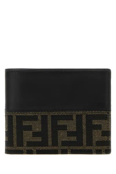 Fendi Bi-fold Wallet Vit.grace/ff In Brown