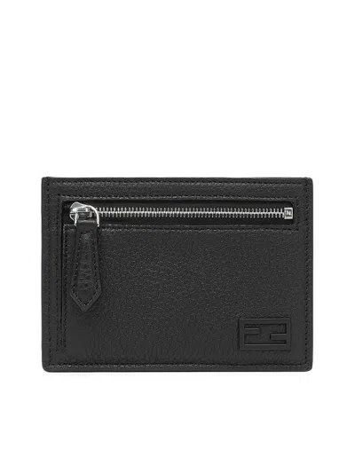 Fendi Big Card Case In Black