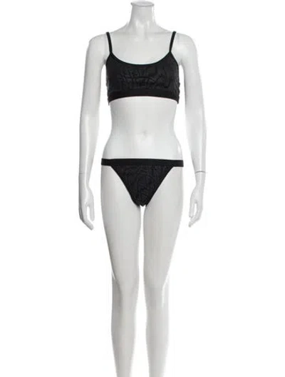 Pre-owned Fendi Bikini In Black