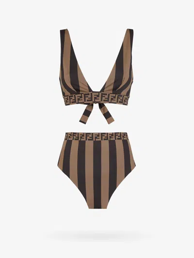 Fendi Bikini In Brown