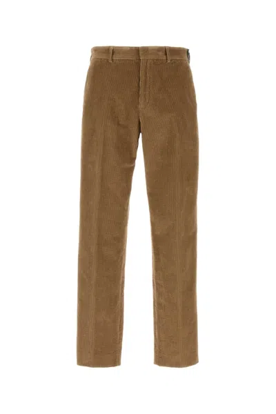 Fendi Biscuit Corduroy Pant In Brown