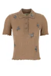 Fendi Women Floral Embroidery Polo Shirt