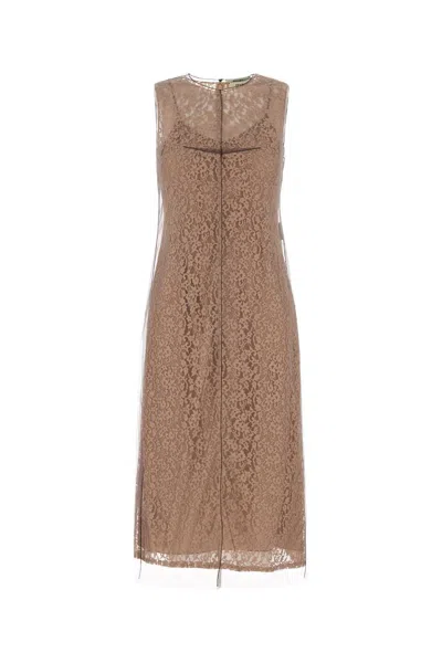 Fendi Biscuit Lace Mini Dress In Multi