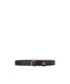 Fendi Pin Buckle Leather Reversible Belt Accessories In Burgundy