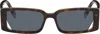 Fendi Full Frame Sunglasses In Dark Havana / Smoke