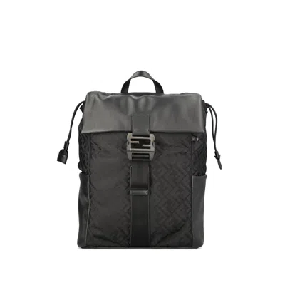 Fendi Black Backpacks Men