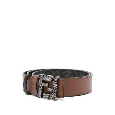 FENDI FENDI BLACK BELTS MEN