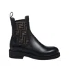 Fendi Chelsea Bootie With Ff Elastic Band Boots Black In Multi