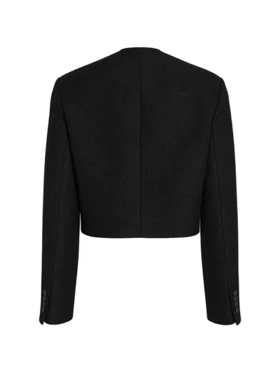 Fendi Black Bouclé Wool Jacket