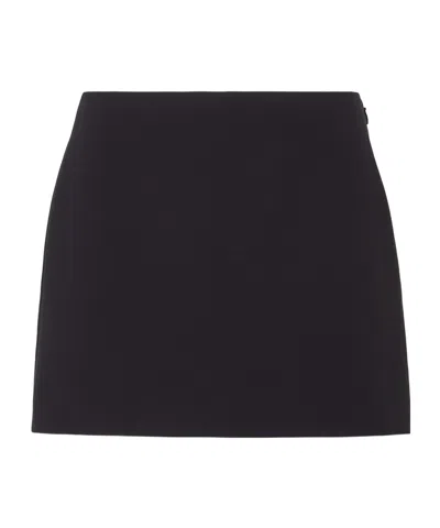 Fendi Black Cady Skirt
