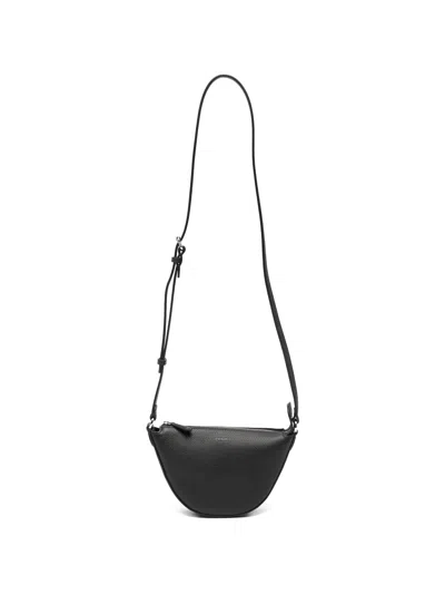Fendi Black Calf Leather Cotton Polyester Shoulder Bag