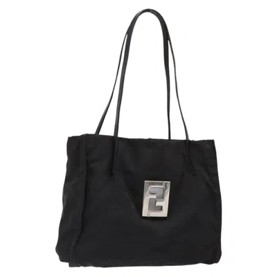 Pre-owned Fendi Black Canvas Tote Bag ()
